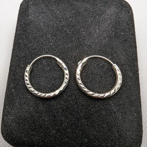 Sterling  hoops
